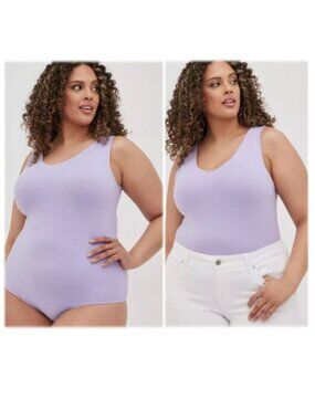 Torrid Foxy V-Neck Tank Bodysuit 2X